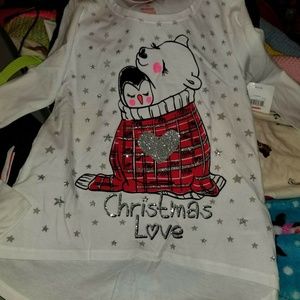 Brand New Girls Christmas Tee